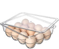 Egg Acrylic Storage Box/ Egg Trays For Refrigerator With Lid & Handles By AK