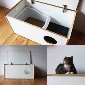 Pet Litter Box Cabinet Cat / Dog House Pet Furniture By Miza