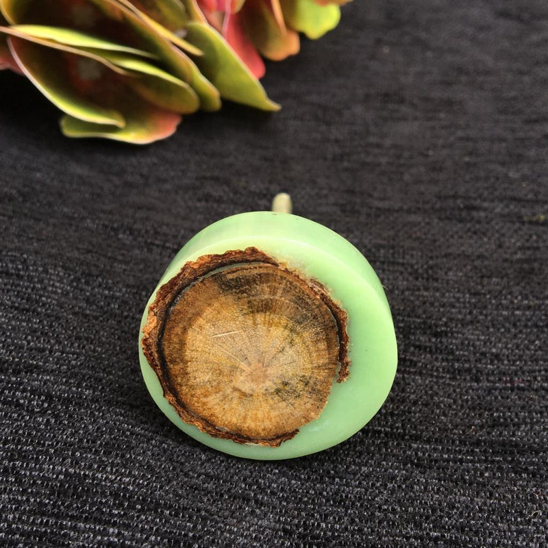 Resin Wooden Bark Knob Inlay for Cabinets & Cupboards Drawer 1PC