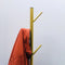 Nordic Style Tree Shaped Coat Stand With Wooden Base With 8 Hangers