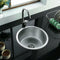 Nirali Rois Round Sink In Stainless Steel in 304 Grade With Lid + PVC Plumbing Connector - peelOrange.com