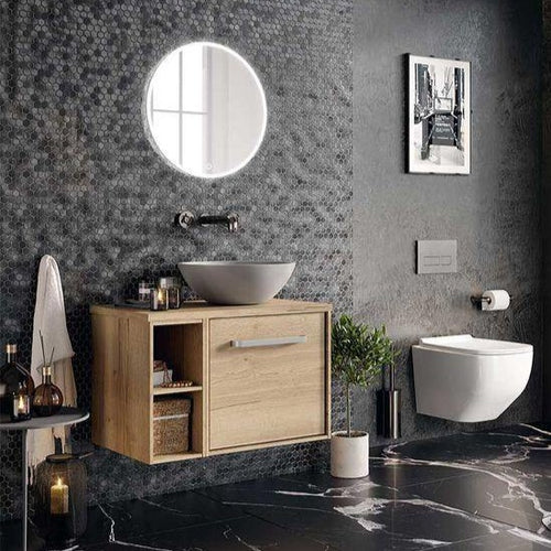 Bathroom Multilayer Vanity HDHMR Water Resistant For Over The Counter Washbasin By Miza
