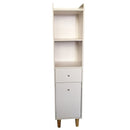 Louis Fashion PVC Bathroom Cabinet With Drawer Corner Cabinet Side By Miza