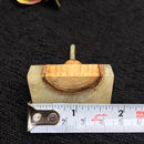 Hand Crafted Modern Door/Cabinet Knob In Resin & Wood 1PC MUC