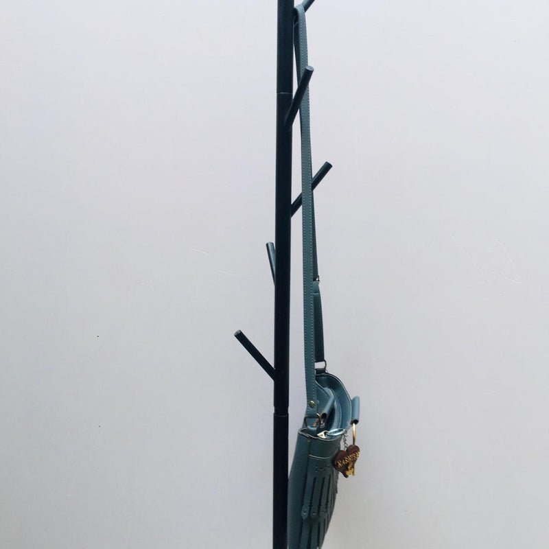 Nordic Style Tree Shaped Coat Stand With Wooden Base With 8 Hangers