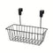 Wall-Mounted Go Hooked Black  Metal Wire Multipurpose Over Door Basket By AK