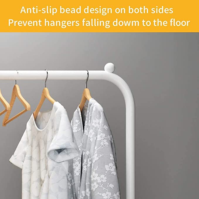 Modern Design Metal Double Layer clothing & coat rack with shoe stand By CN