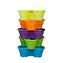 Flower Tower With Tray Planter For Indoor Or Outdoor ( Multicolor ) By Harshdeep