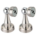 Stainless Steel Heavy Sleek Magnetic Door Stopper with Screws 1PC By DH