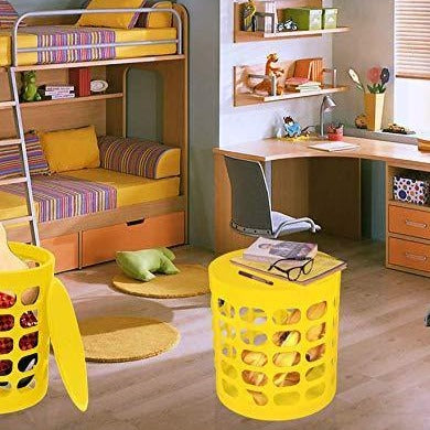 Multi Purpose Sit, Store & Serve Pouf For Home Essentials - peelOrange.com