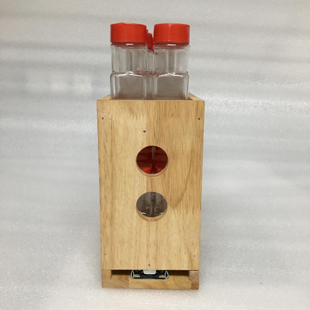 Sliding Kitchen Wooden Spice/Condiment Rack One Slide With 28 Bottles ...