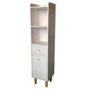 Louis Fashion PVC Bathroom Cabinet With Drawer Corner Cabinet Side By Miza