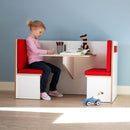 2 Seater Working Table/Study Table/Play Table With Bench For Kids Room By Miza