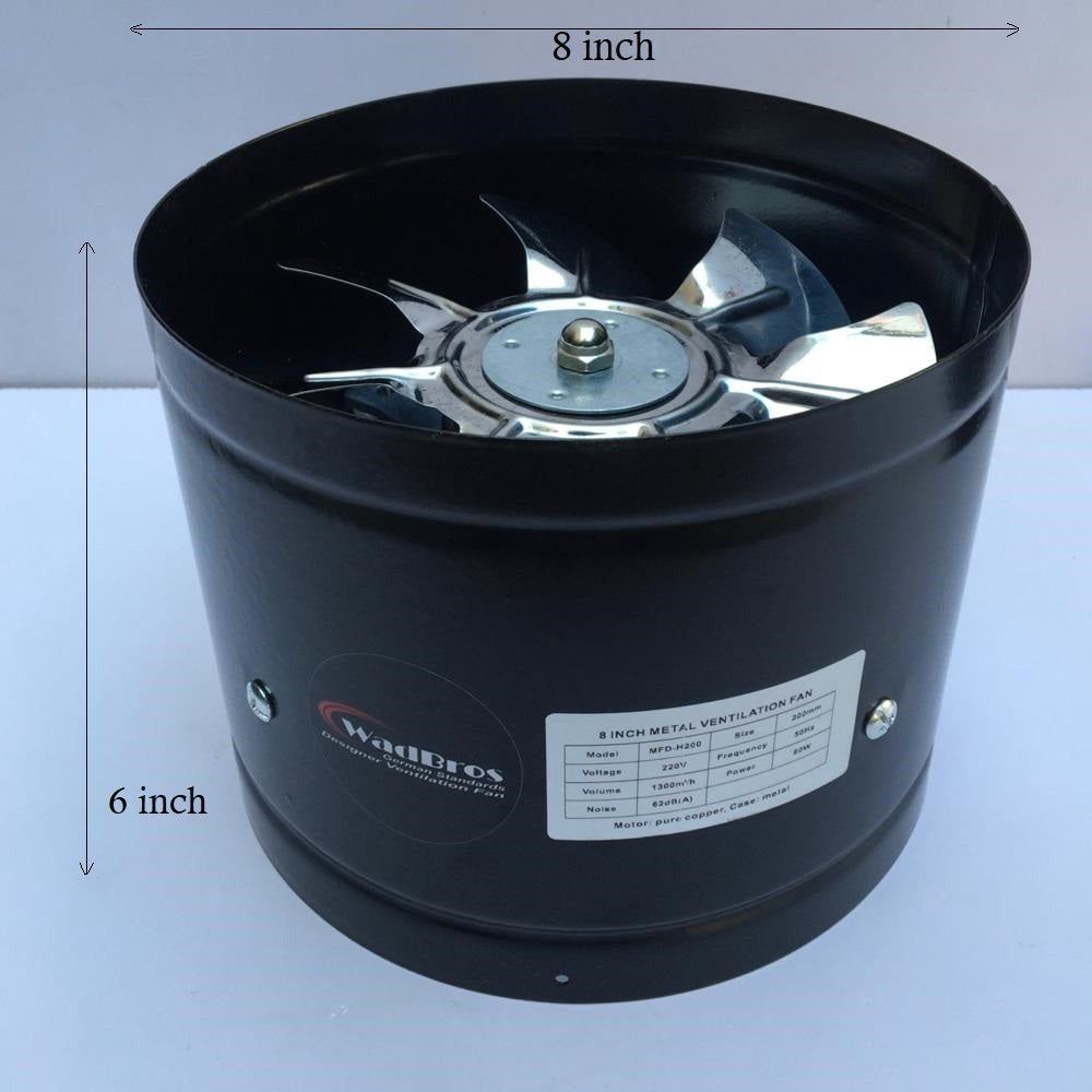 WAD PL Metal Series Ventilation/Exhaust Stainless Steel Fan By Wadbros