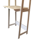 Ladder White Work From Home Study Table By Miza