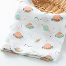 Space Plane Random Printed Muslin Swaddle Blanket For Baby By MM - 1 Pc
