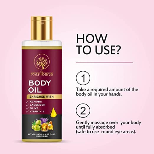 Earth Science Ayurveda Enriched with Sweet Almond/Lavender/Olive & Vitamin-E Body Oil 100 ml