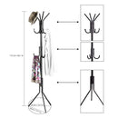 Wrought Iron Coat Rack Hanger Stand, 6 Hook Coat Stand By AK