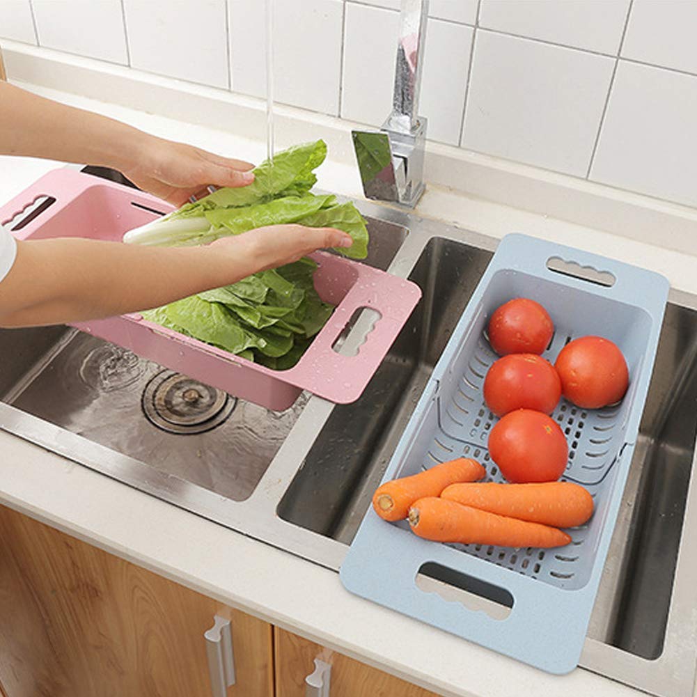 Sink Expandable Colander Pack Of 2 For Fruits, Vegetables, Dish, Utens ...