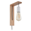 Wall Mounted Natural Wooden Hanging Light For Home Decor By Miza