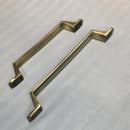 Arc Shape Hexagonal Pattern Metal Silver Tone Door/Cupboard Pull