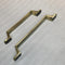 Arc Shape Hexagonal Pattern Metal Silver Tone Door/Cupboard Pull