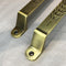 Arc Shape Hexagonal Pattern Metal Silver Tone Door/Cupboard Pull