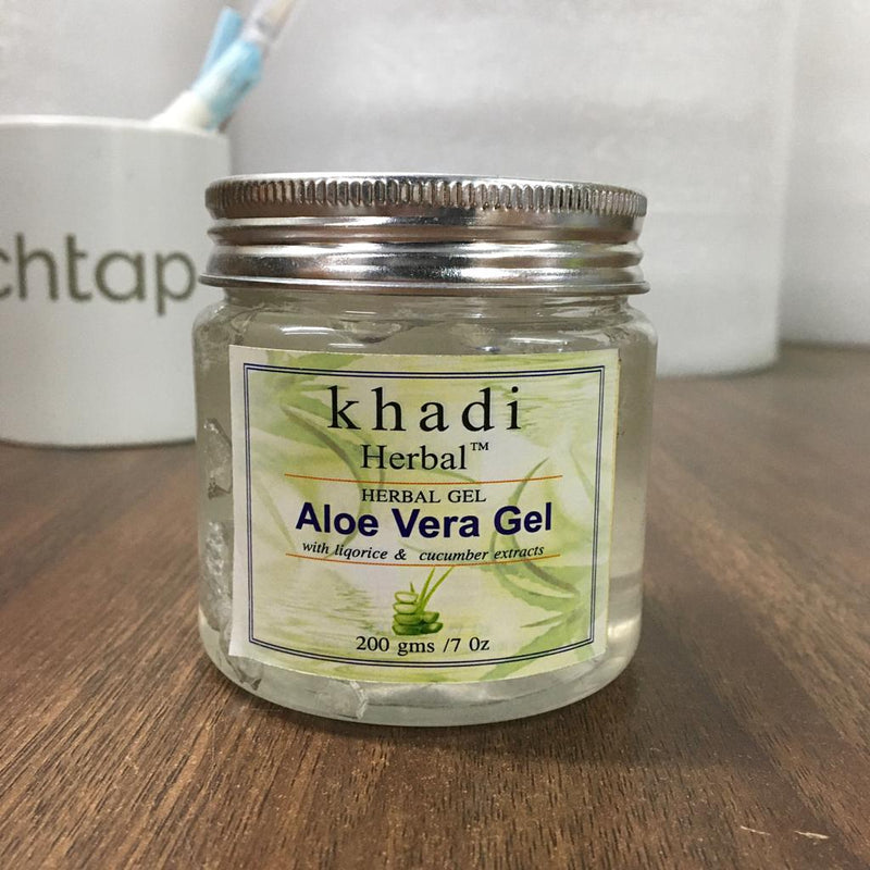 Khadi Natural Herbal Aloe Vera Beauty Gel for Face,Skin & Hair-200Gm