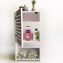 Small & Classy Modern White PVC Wall Mounted Cabinet For Bathroom Essentials With Free Soap Dish By Miza