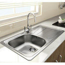 Nirali Elegance unique Stainless Steel Single Bowl Kitchen Sink in 304 Grade + PVC Plumbing Connector - peelOrange.com