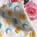 Moon Cat Random Printed Muslin Swaddle Blanket For Baby By MM - 1 Pc