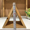 Stylish Triangular Wooden Book Holder For Study Table/Office Table By Miza