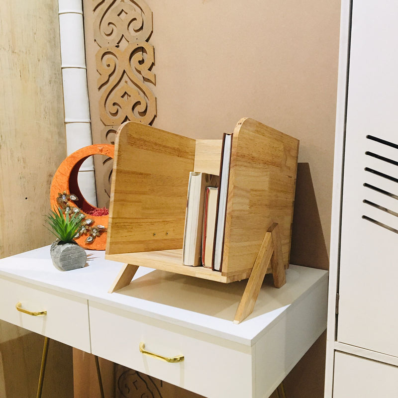 Tabletop Book Rack Wooden Organizer By Miza – PeelOrange.com