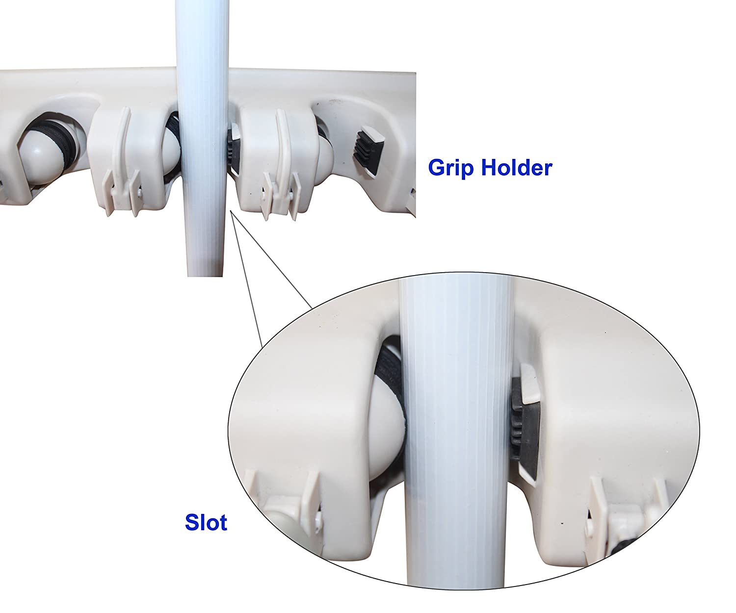 Wall Mounted Mop and Broom Holder By AK