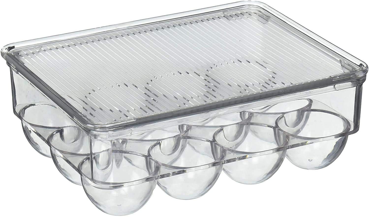 Egg Acrylic Storage Box/ Egg Trays For Refrigerator With Lid & Handles By AK