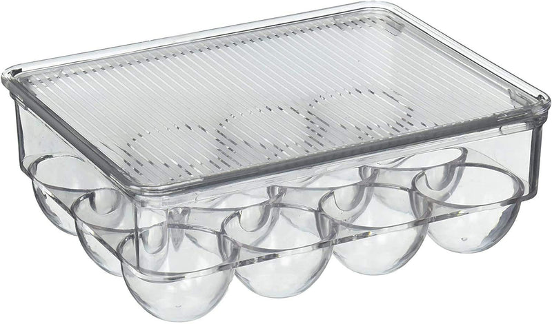 Egg Acrylic Storage Box/ Egg Trays For Refrigerator With Lid & Handles By AK