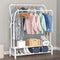 Modern Design Metal Double Layer clothing & coat rack with shoe stand By CN