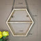 Geometric/Hexagonal Handmade Shelf ( With Complementary Coaster ) By Miza