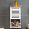 Small & Classy Modern White PVC Wall Mounted Cabinet For Bathroom Essentials With Free Soap Dish By Miza