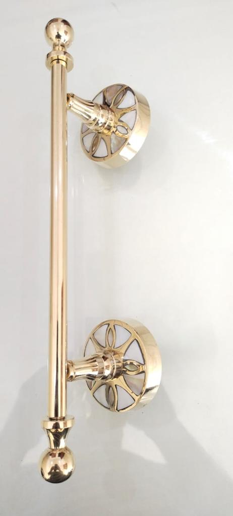 Gold/Silver Plated Brass Towel Holder For Bathroom Accessories (With Screw)