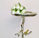 Aluminium Welling Demilune Side Table In Tree Branch and Bird Design By Fita