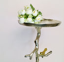 Aluminium Welling Demilune Side Table In Tree Branch and Bird Design By Fita