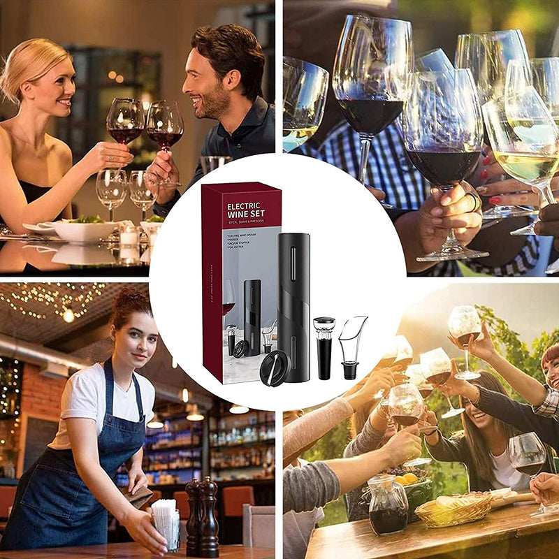 Battery Operated Automatic Electric Wine Beer Stainless Bottle Opener