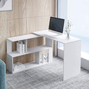Folding Rotating L - Shaped Corner Desk/Computer Table For Office & Home By Miza