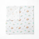 Space Plane Random Printed Muslin Swaddle Blanket For Baby By MM - 1 Pc