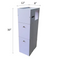 Waterproof PVC Bathroom WC Side Storage Cabinet Racks With Drawer By Miza