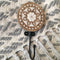 Round Shaped Wooden Engraved Wall Cloth Hooks Random Style By MUC