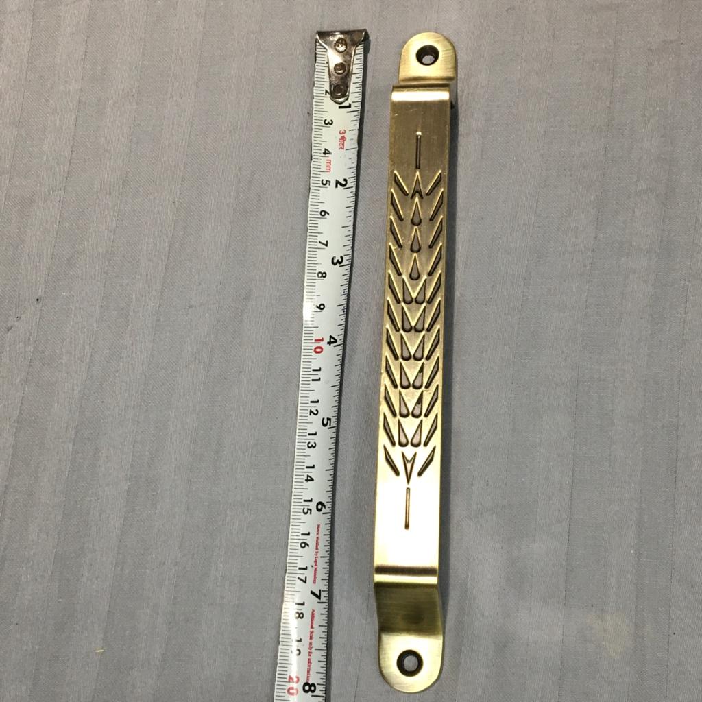 Arc Shape Hexagonal Pattern Metal Silver Tone Door/Cupboard Pull