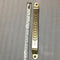 Arc Shape Hexagonal Pattern Metal Silver Tone Door/Cupboard Pull