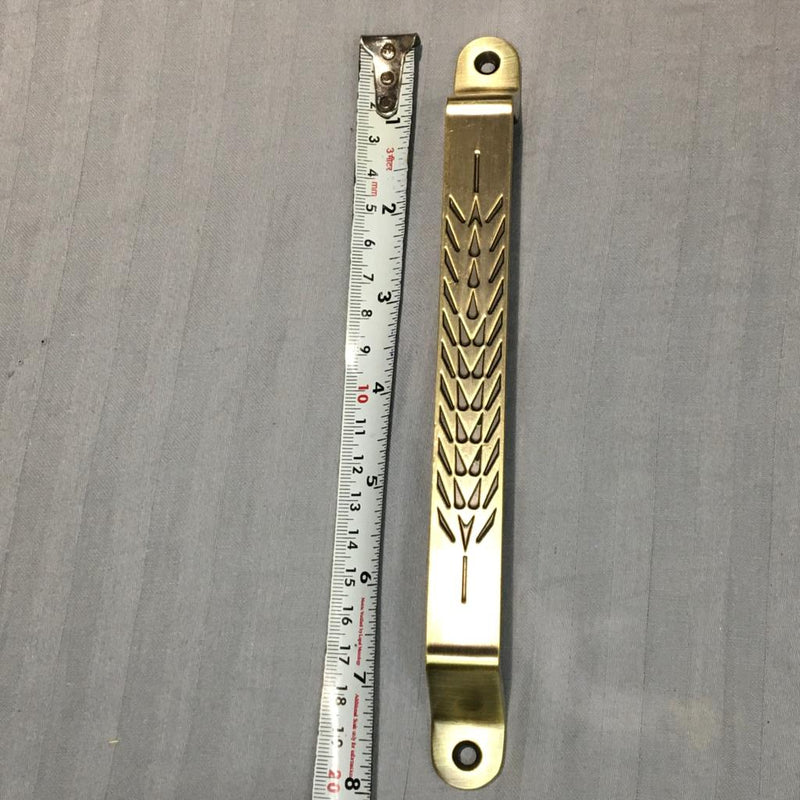 Arc Shape Hexagonal Pattern Metal Silver Tone Door/Cupboard Pull